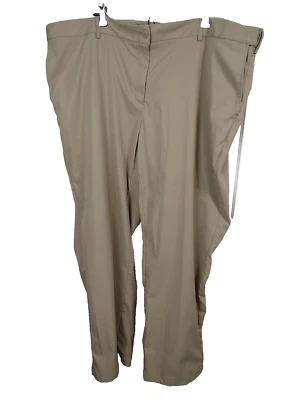 Pantalones Lands End Mujer 26W Informales Caqui Frente Plano Elástico Cintura Ajustable  Foto 1 de 4