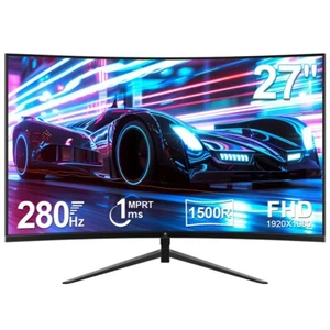 Z-EDGE 27" 1080P 280Hz 1ms Curved Gaming Monitor, FreeSync, HDMI x 2, DP x 2 - Picture 1 of 13