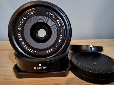 NEAR MINT Fujifilm Fujinon XF18mm F2 R Lens No scratches - Image 1 of 4