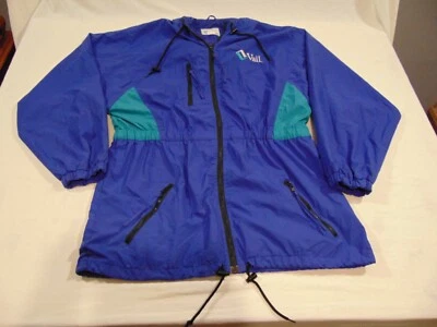 Chaqueta cortavientos vintage Fahrenheit púrpura y verde azulado cremallera completa talla XL para hombre Vail Foto 1 de 4