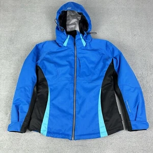 Obermeyer Ski Jacket Womens 10 Blue Hooded Waterproof Insulated Snowboarding - Picture 1 of 16