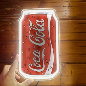 Coca-Cola Soda Getränk Neonlicht Schild Club Home Shops KUNST Wanddekor 12""x7"" H4 - Bild 1 von 4