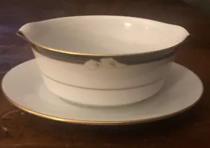 Legendary by Noritake ELLGINGTON 3691 Gravy Boat w Attached Underplate - Picture 1 of 5
