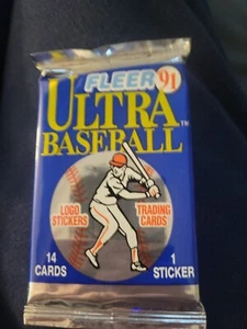 1991 Fleer Ultra Baseball Cards Factory Sealed Pack - Picture 1 of 2