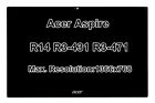 14" Acer Aspire R3-471 LCD LED Display 1366x768 Touch Screen Digitizer Assembly