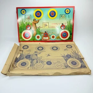 Vintage Wyandotte Toys Tin Duck Hunter Gun Shooting Target Gallery With Box - Picture 1 of 23