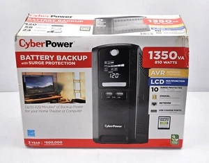 CyberPower | CST135XLU | 1350VA/810W AVR LCD USB 2.0 UPS -NEW OPEN BOX - Bild 1 von 8