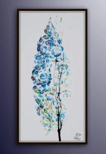 Amazing Surfboard 55" one of a kind art, cool colors, modern style, handmade - Picture 1 of 5