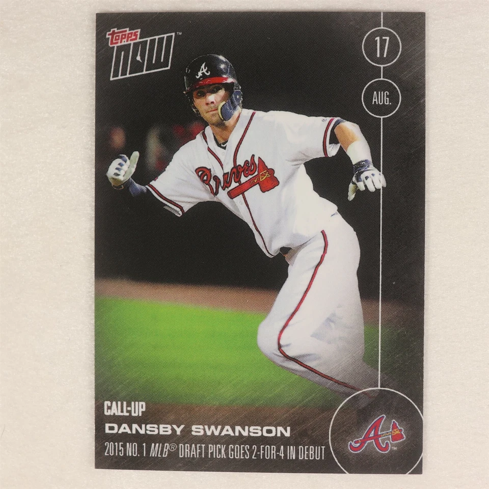 2016 Topps Now Card #367: Atlanta Braves Dansby Swanson (Call-Up) - Image 1 of 1