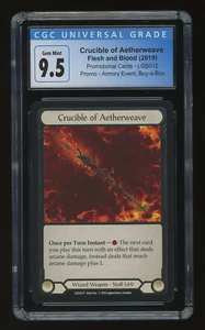 Crucible of Aetherweave Cold Foil FAB ARC Promo 2019 - CGC 9.5 Mint Graded - Picture 1 of 2