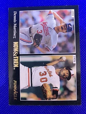 1993 Pinnacle #291 Dennis Martinez  Now & Then Montreal Expos/Baltimore Orioles - Image 1 of 2