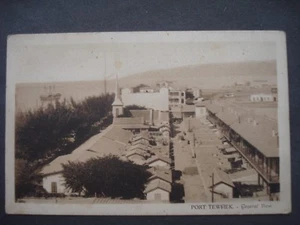 Unused Sepia and White Post Card General View Port Tewfiek Egypt - Picture 1 of 2