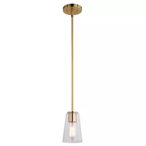 Vaxcel Beverly 4.5" 1 Light Mini Pendant, Muted Brass - P0397 - Picture 1 of 1