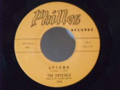 The Crystals,Philles 102,"UPTOWN",US,7" 45,1962 R&B hit,Orange Script labels,M - Image 1 of 2