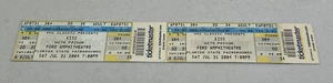 KISS and Poison 2004 Ticket Stubs Ford Ampitheatre Cancelled Show Seats 34-35 - Picture 1 of 7