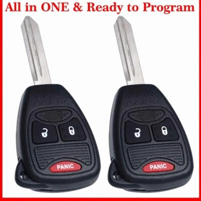 2 For 2007 2008 2009 2010 2011 2012 2013 2014 2015 Jeep Wrangler Key Remote Fob - Image 1 of 4