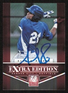 ALEXIS RIVERA Autograph Baseball card auto KANSAS CITY ROYALS