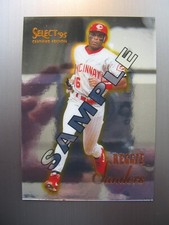 1995 Select Certified Sample Promo Reggie Sanders Cincinnati Reds