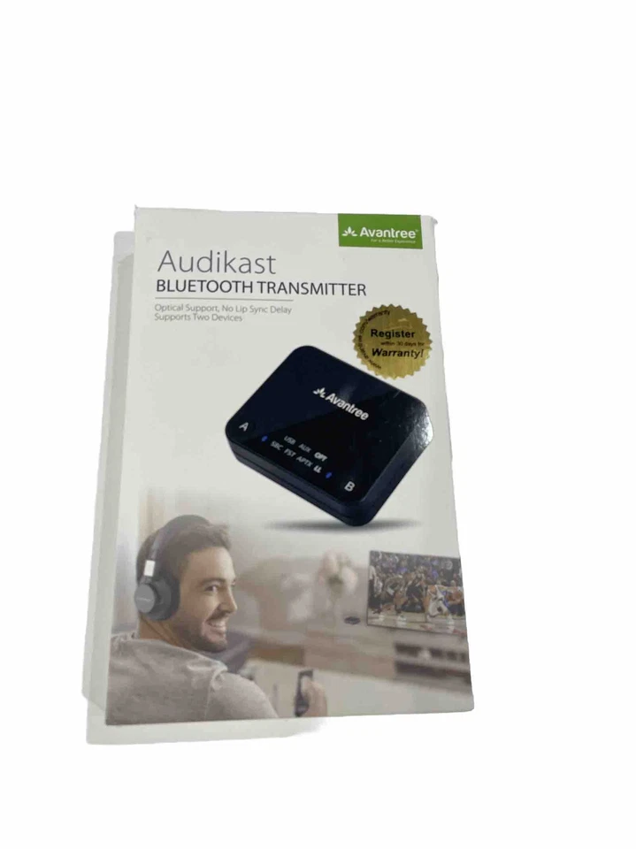 Audikast Plus Bluetooth 5.0 Transmitter for TV with Volume Control - Image 1 of 4