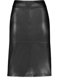 Gerry Weber Rock Gr. 44 Lederrock Damenrock Stiefelrock Bleistiftrock Leder Somm - Bild 1 von 4