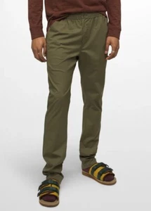 230701 NEW prAna CARGO GREEN DOUBLE PEAK E-WAIST MEN'S STANDARD PANT SZ S SMALL - Picture 1 of 4