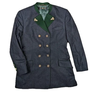 Habsburg kleider manufaktur Tirol Loden Double Breasted wool jacket Uk 12 Us 10 - Picture 1 of 13