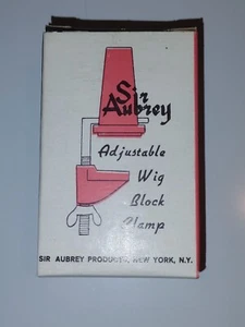 Morsetto porta parrucca testa manichino vintage Sir Aubrey New York USA - Foto 1 di 4
