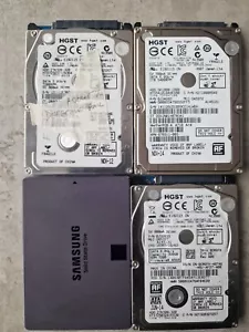 LOT OF DEFECTIVE 2.5" - 7200RPM/5400RPM - SATA HDD / SSD (1TB /320GB X2 /120GB) - Picture 1 of 2