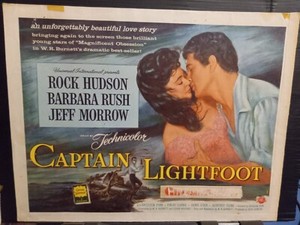 Title Card 1955 CAPTAIN LIGHTFOOT Rock Hudson Barbara Rush Irish swashbucklers