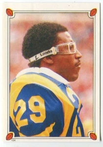 1987 Topps Sticker #104 Eric Dickerson Los Angeles Rams - Picture 1 of 2