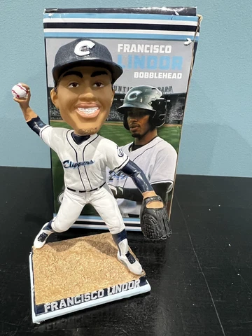 FRANCISCO LINDOR Bobblehead Columbus Clippers In The Box Minor League 2017 Cover