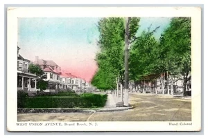 West Union Ave Street View Bound Brook  NJ UNP Hand Colored DB Postcard V11 - Picture 1 of 2