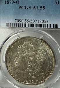1879-O AU55 PCGS New Orleans Mint Morgan Silver Dollar - Picture 1 of 4