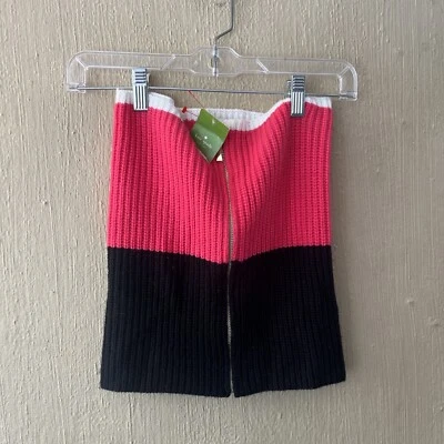 Kate Spade New York Mujer Cuello Calentador Bufanda Rosa Caliente Tejido OS 08 Colorblock Nuevo con Etiquetas Foto 1 de 4
