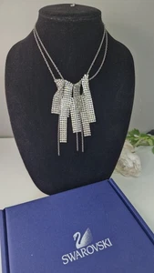Swarovski Crystal Mesh chain Statement Necklace Excess VGC - Picture 1 of 11