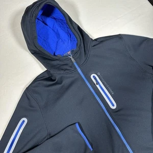 Vineyard Vines Sailing Tech Performance Hoodie Mens XXL 2XL Black Zip Pockets - Picture 1 of 10