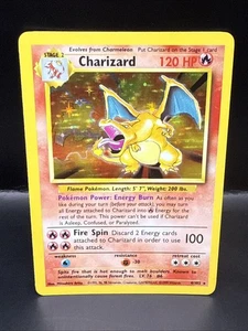 Pokémon TCG Charizard Base Set Holo Unlimited Rare Karte 4/102 - Bild 1 von 11