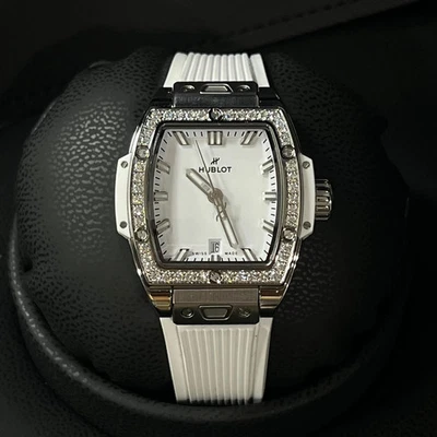 Hublot 682.SE.2010.RW.1204 SPIRIT OF BIG BANG STEEL WHITE DIAMONDS 32 MM - Image 1 of 4