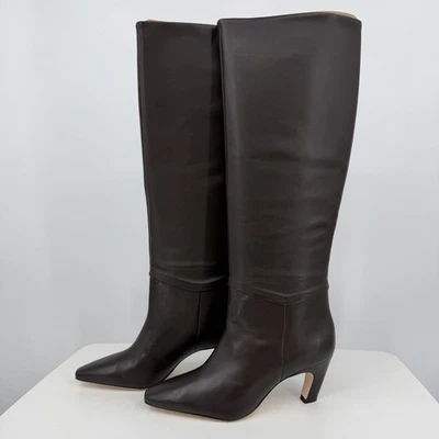 Bota Everlane The hasta la rodilla con tacón de plátano en cuero marrón talla 9 para mujer Foto 1 de 4
