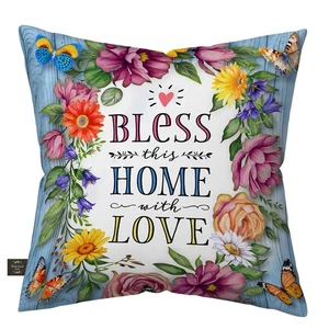 Briarwood Lane Bless This Home With Love Indoor/Outdoor Kissen - Bild 1 von 4