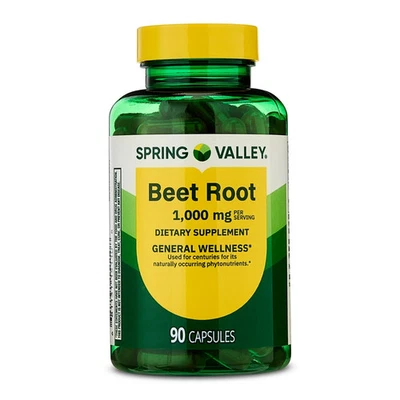 New Spring Valley Beet Root Dietary Supplement, 1000 mg, 90 Count - Image 1 of 4