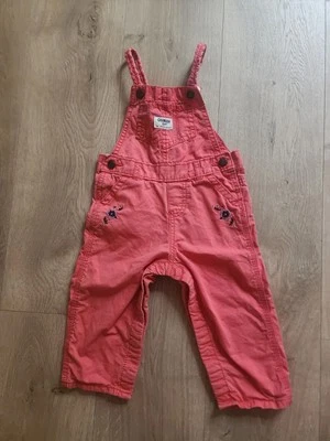 Osh Kosh B'GOSH Mono Niñas Coral Rosa Floral Bordado Talla 18 M BEBÉ... Foto 1 de 4