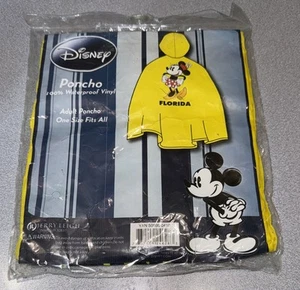 Poncho Disney Minnie Mouse Adulto Florida Adulto Talla Única Se Ajusta a Todos Amarillo - Imagen 1 de 5