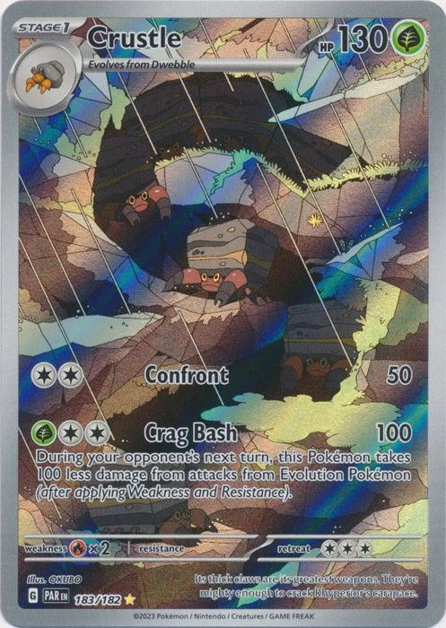 UR-01 Holo Crustle - 183/182 Illustration Rare SV04: Paradox Rift - Image 1 of 1