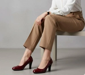 Bally Edvana Red Patent Leather Pumps High Heel Women’s Shoes EU 38.5 US 8 Italy - Picture 1 of 15