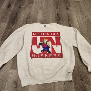 Sudadera De Colección Nebraska Huskers Russel Deportiva Atlética Cuello Redondo Talla XL EE. UU. - Imagen 1 de 16
