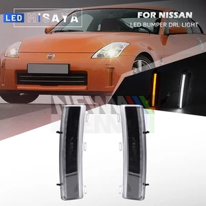 Smoked LED Daytime Running DRL Turn Signal Lights For Nissan 350Z Z33 2006-2009 - Bild 1 von 10