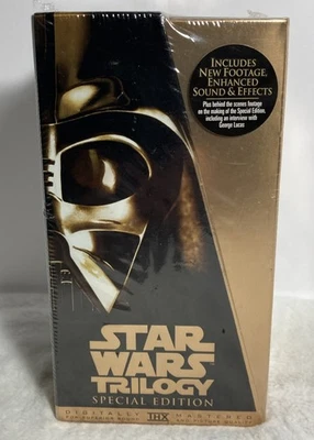 Brand New Star Wars Trilogy Special Edition VHS Box Set 3 Tapes Gold Sealed - Image 1 of 4