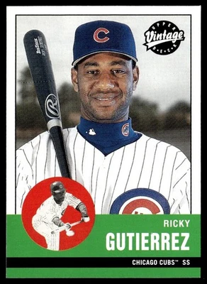 2001 Upper Deck Vintage Ricky Gutierrez Chicago Cubs #215 - Image 1 of 2