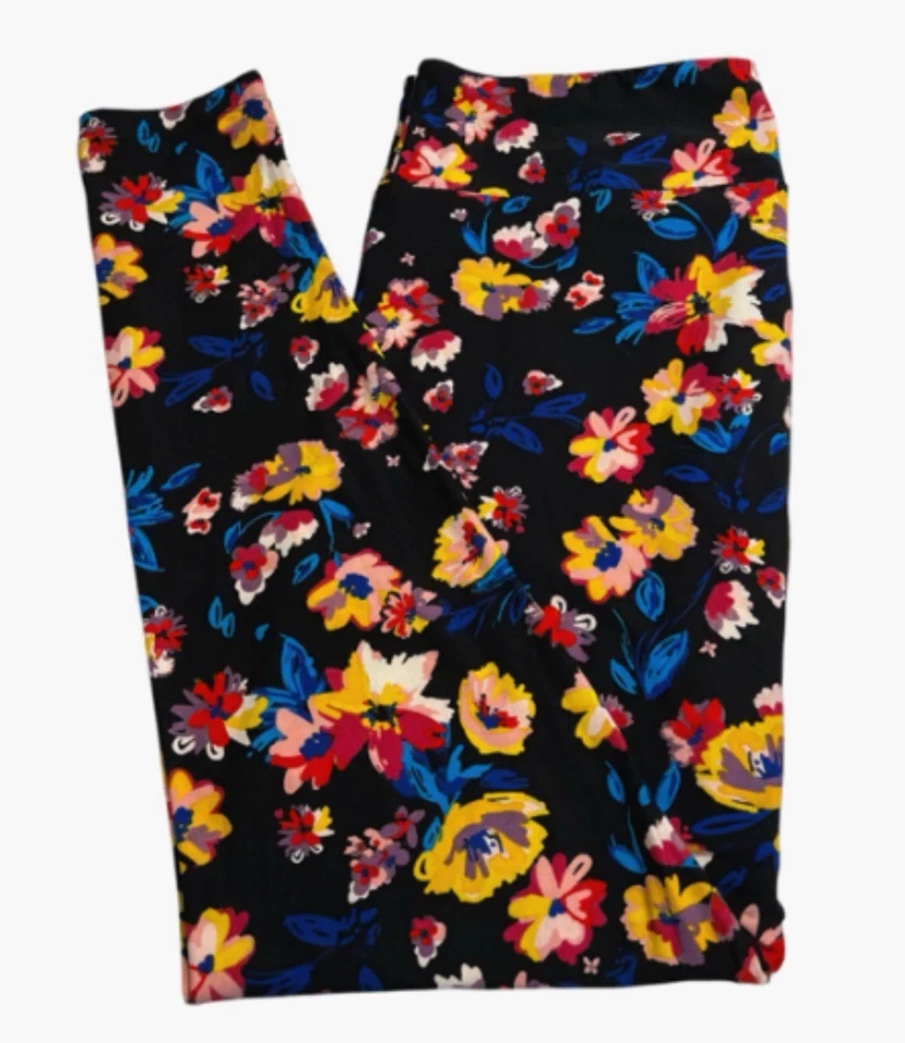 Leggings LuLaRoe TC2 Alto Curvilíneo 2 Otoño Otoño Colorido Floral Abstracto Envío RÁPIDO Foto 1 de 4